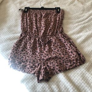 strapless romper